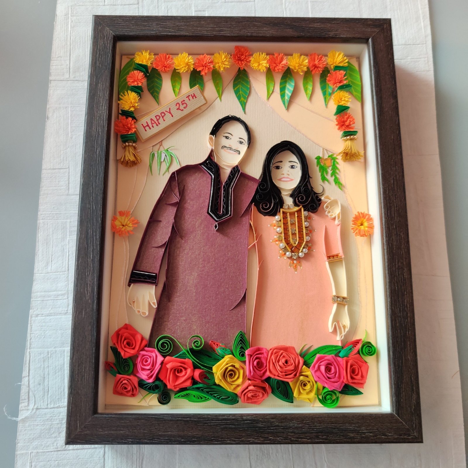 Anniversary Portrait — Custom Couple Frame - Image 3