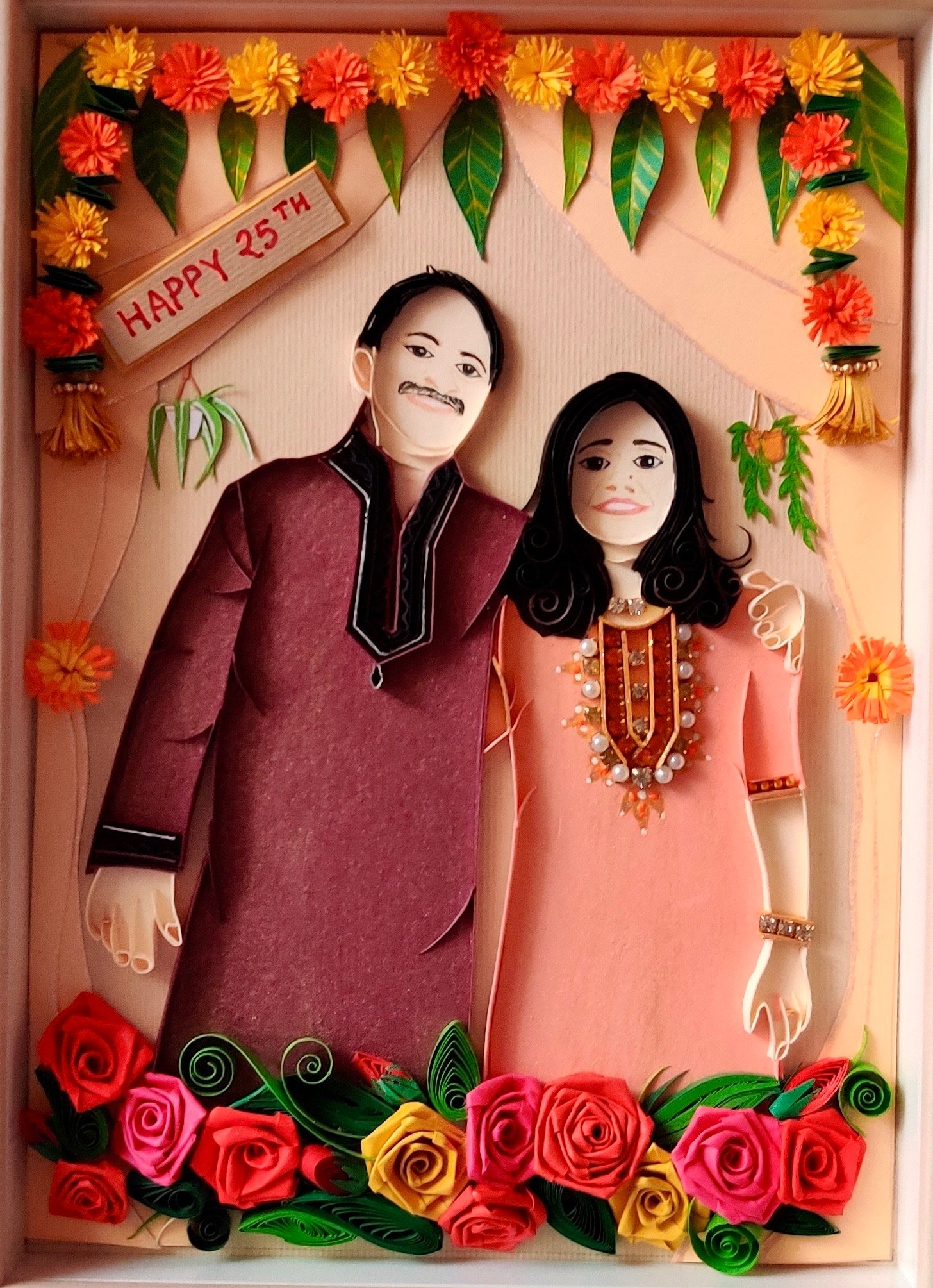 Anniversary Portrait — Custom Couple Frame - Image 2