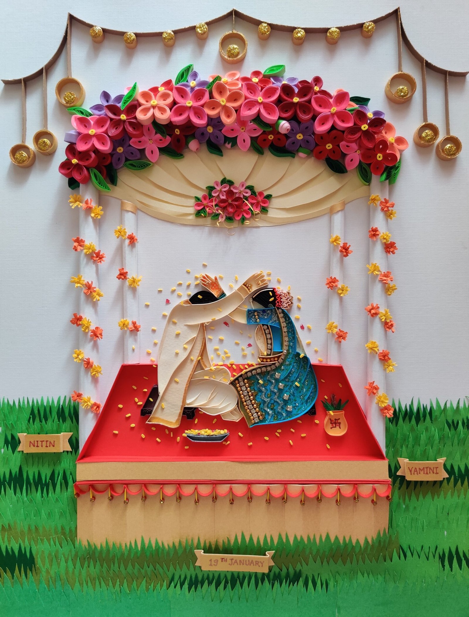 Wedding Portrait — Custom Couple Frame