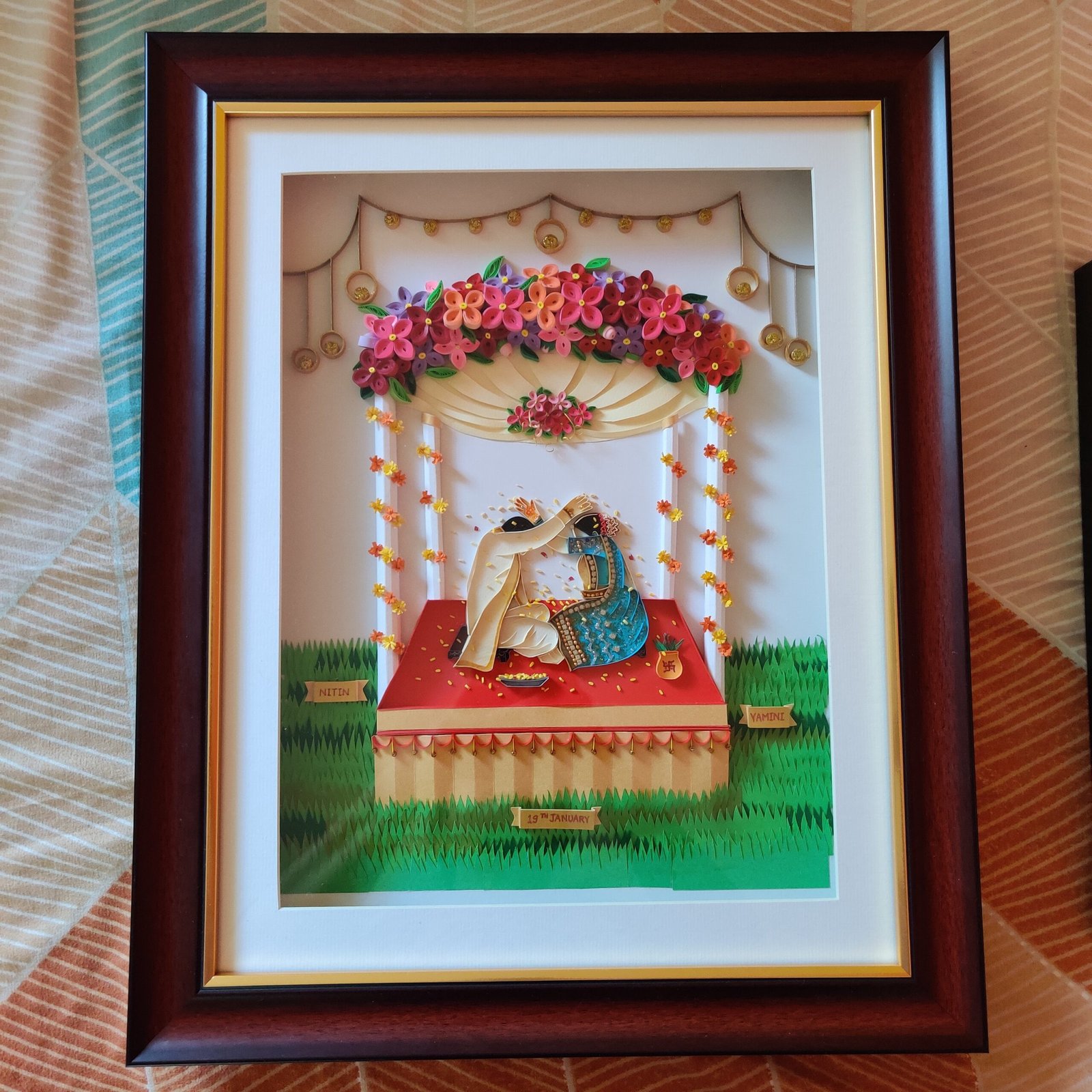 Wedding Portrait — Custom Couple Frame - Image 2