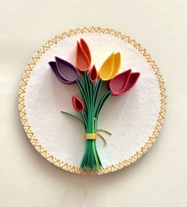 Colorful Floral Bouquet Fridge Magnet