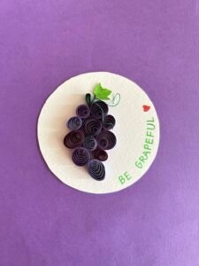 Grapes Theme Paper Quilling Fridge Magnet